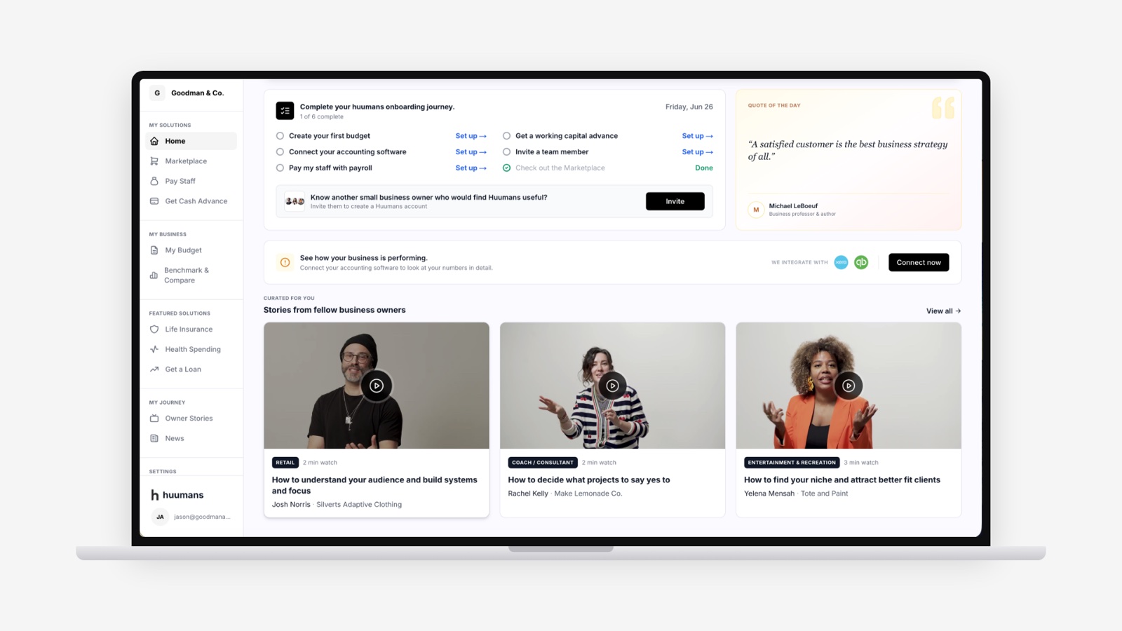 Huumans — A human-first platform for Canadian small business
